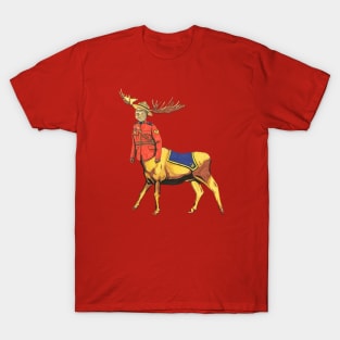 Mountie Moose Centaur T-Shirt